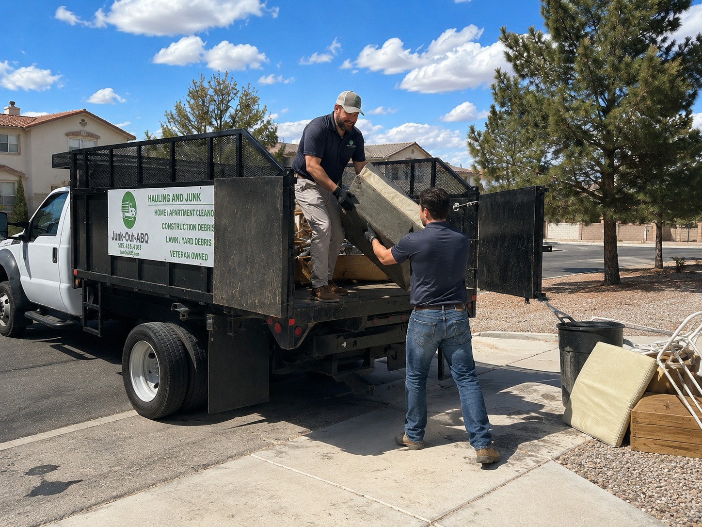 Junk Out ABQ crew at work