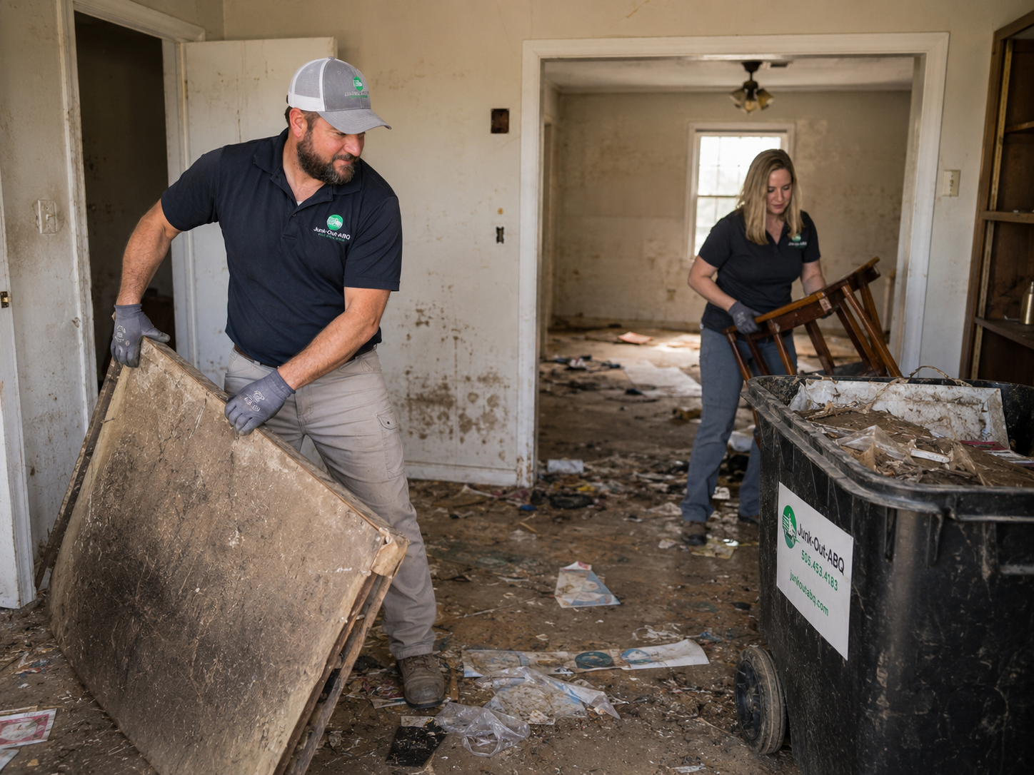 Junk Out ABQ crew at work