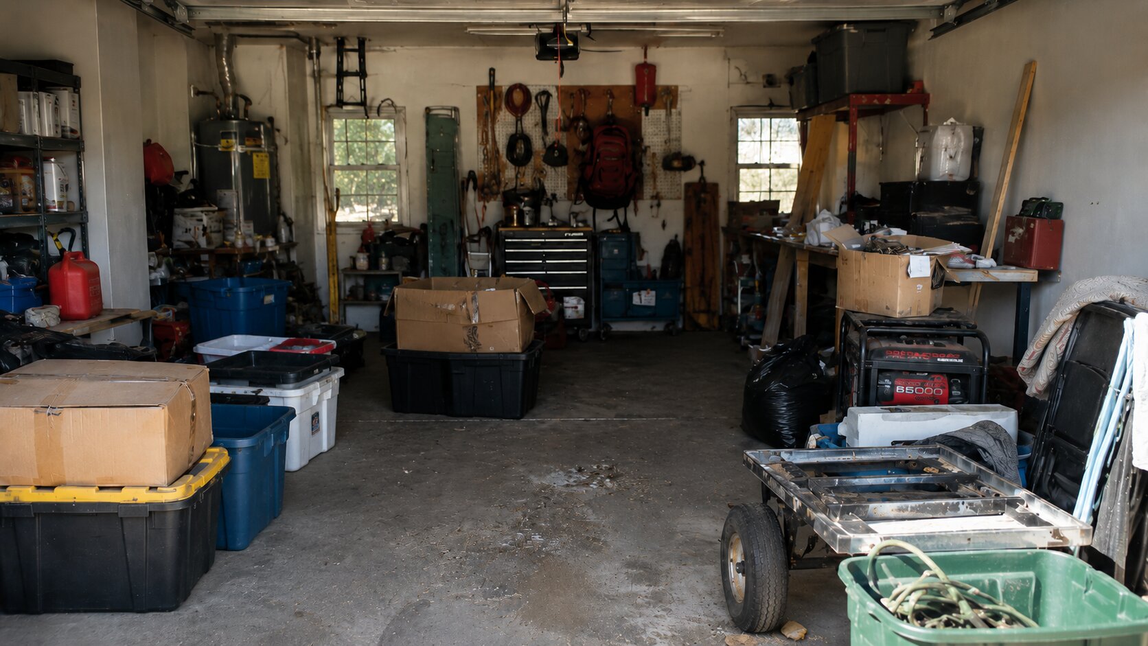 Garage Cleanout — before